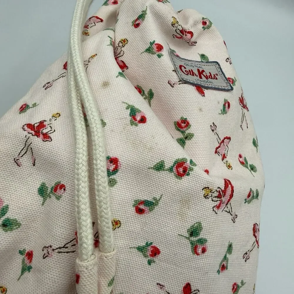 Cath Kids London, Children's Ballerina Drawstring Bag, Light Pink